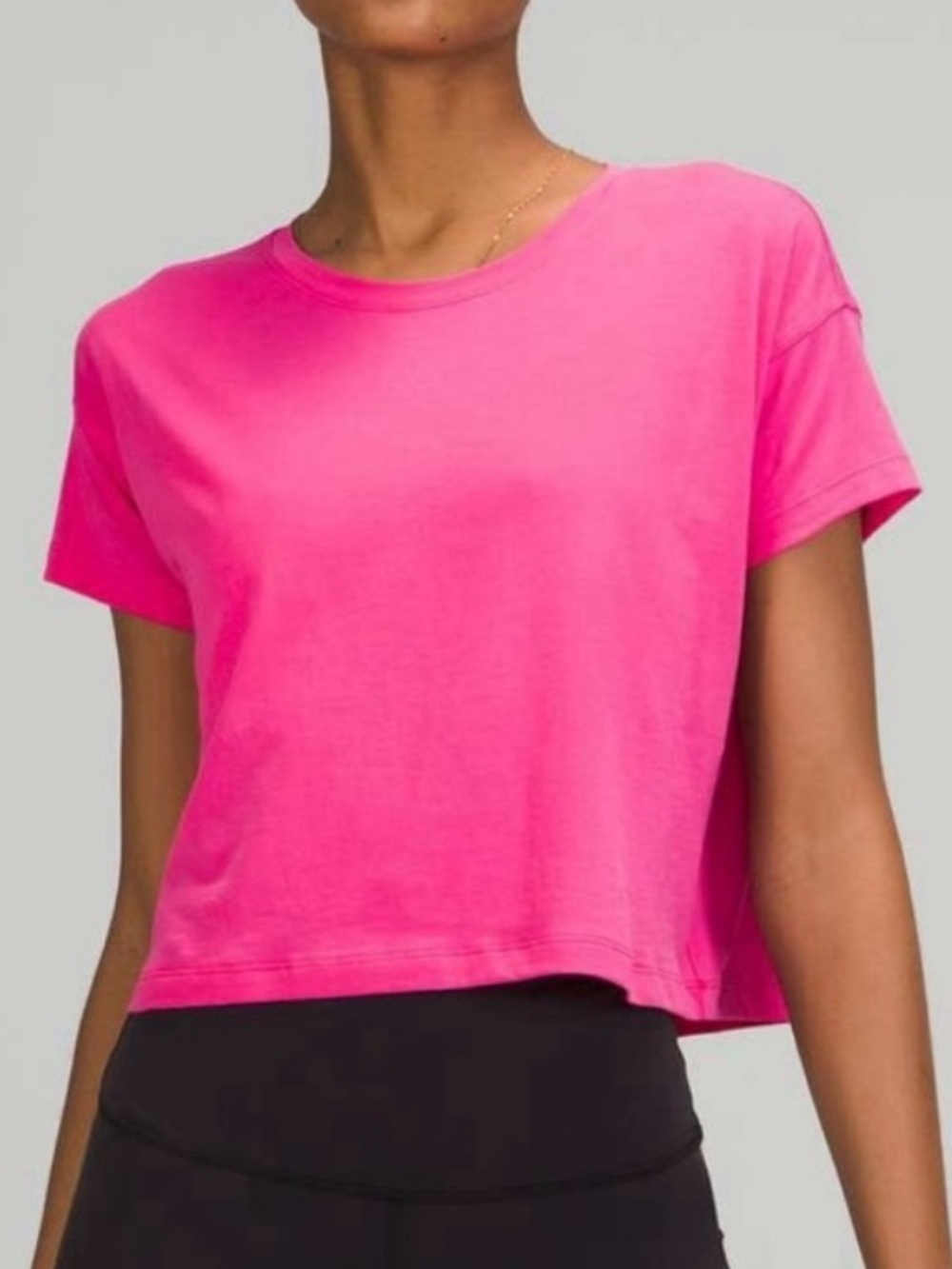 Lululemon Cates Crop Tee NWOT